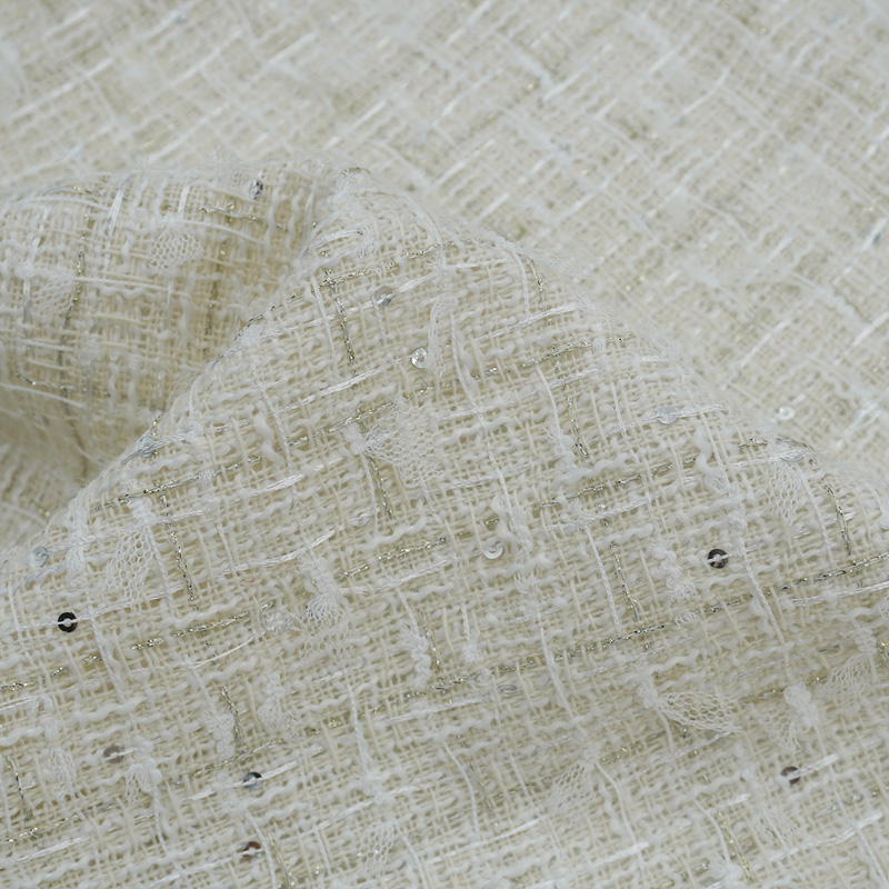 Ivory Mesh Butterfly Yarn Twee - đánh giá và giá Sewing Tweed Fabric