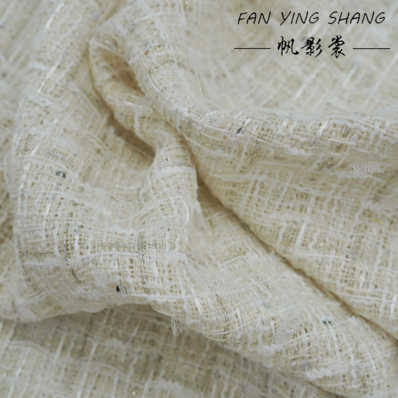 Ivory Mesh Butterfly Yarn Twee - đánh giá và giá Sewing Tweed Fabric