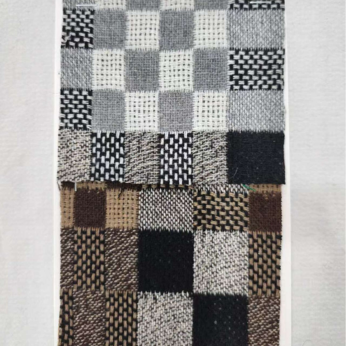 Grid Tweed Wool Fabric，for Fal - đánh giá và giá Sewing Tweed Fabric