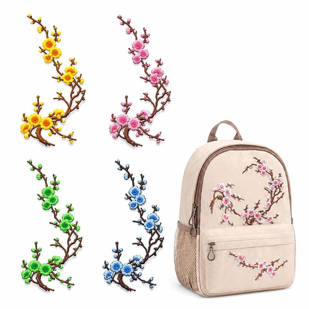 DIY Cherry Blossom Iron On Pat - đánh giá và giá Sewing Textiles