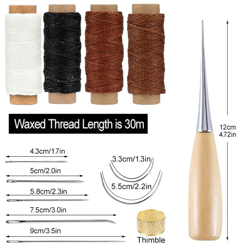 13 Pcs Leather Sewing Set Hand - đánh giá và giá Textile Sewing Kit