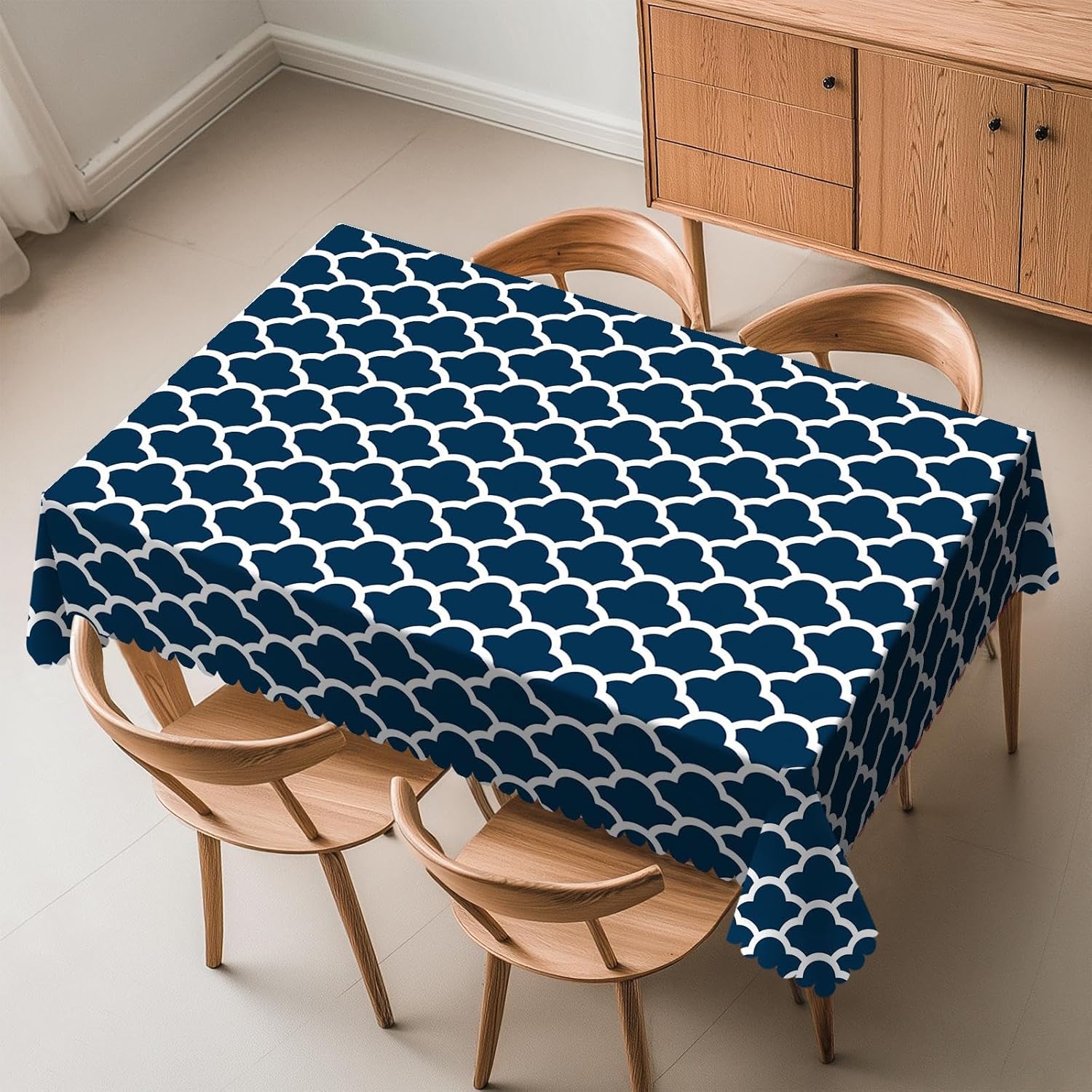 Blue Tablecloth Navy Cloud Sea - đánh giá và giá Century Textile & Sewing Supply Reviews