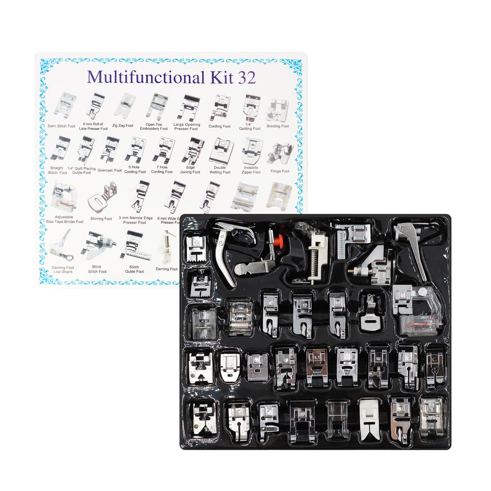 32 in 1 Multi-Function Sewing  - đánh giá và giá Zipper Foot Presser