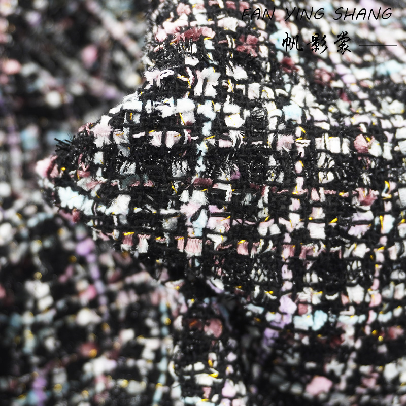 2025 Black Plaid Elegance Twee - đánh giá và giá Sewing Tweed Fabric