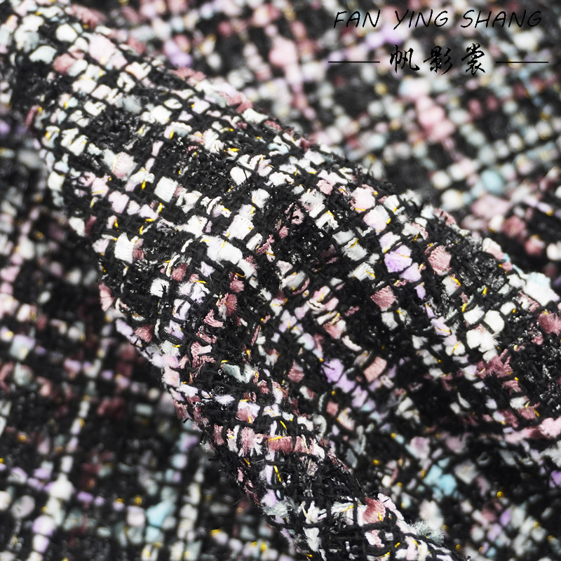 2025 Black Plaid Elegance Twee - đánh giá và giá Sewing Tweed Fabric